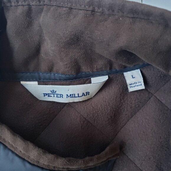 Peter Millar Suffolk Quilted Windproof Full Zip Black Travel Coat Jacket - Picture 5 of 14